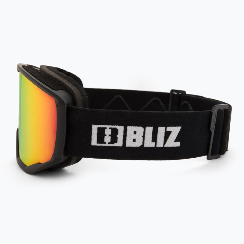Skibrille Bliz Spark black/brown&red 4