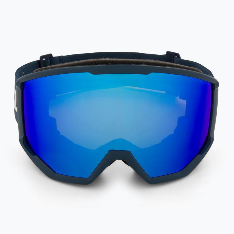 Skibrille Bliz Spark dark blue/brown&blue 2