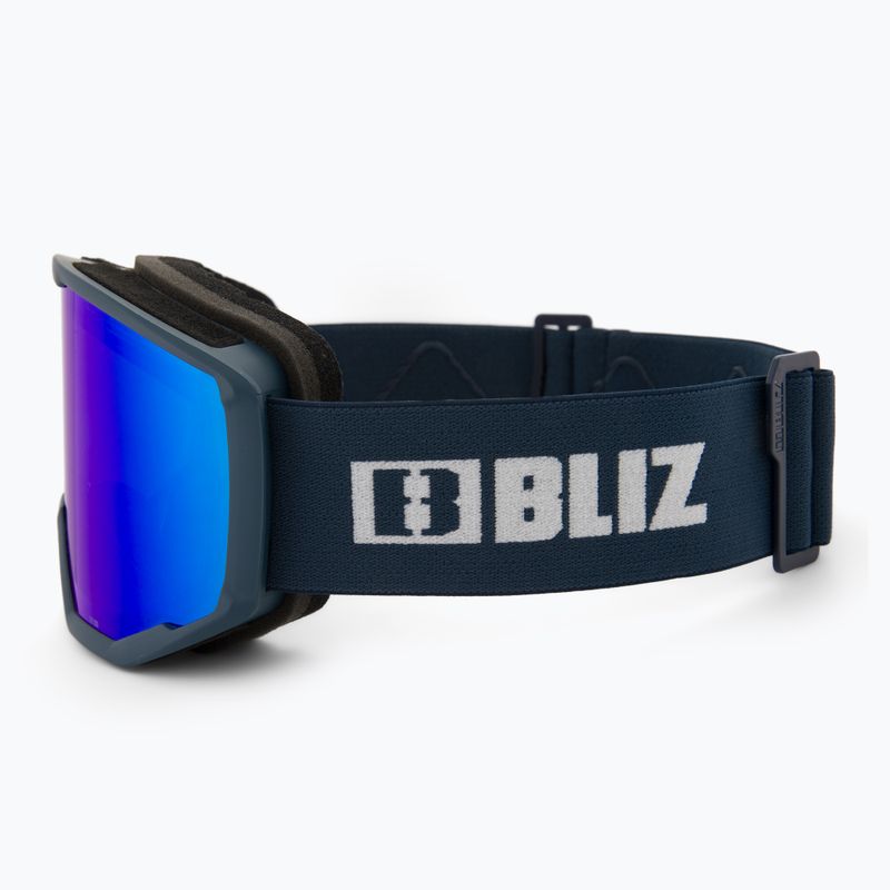 Skibrille Bliz Spark dark blue/brown&blue 4