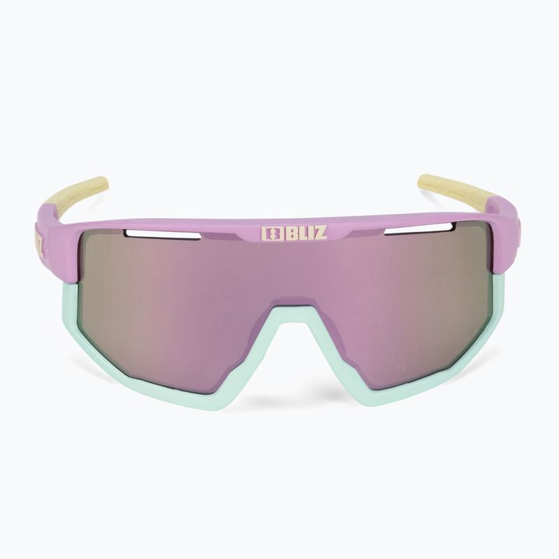 Bliz Fusion S3 matt pastell lila gelbes Logo / braun rosa multi 52305-34 Fahrradbrille 4