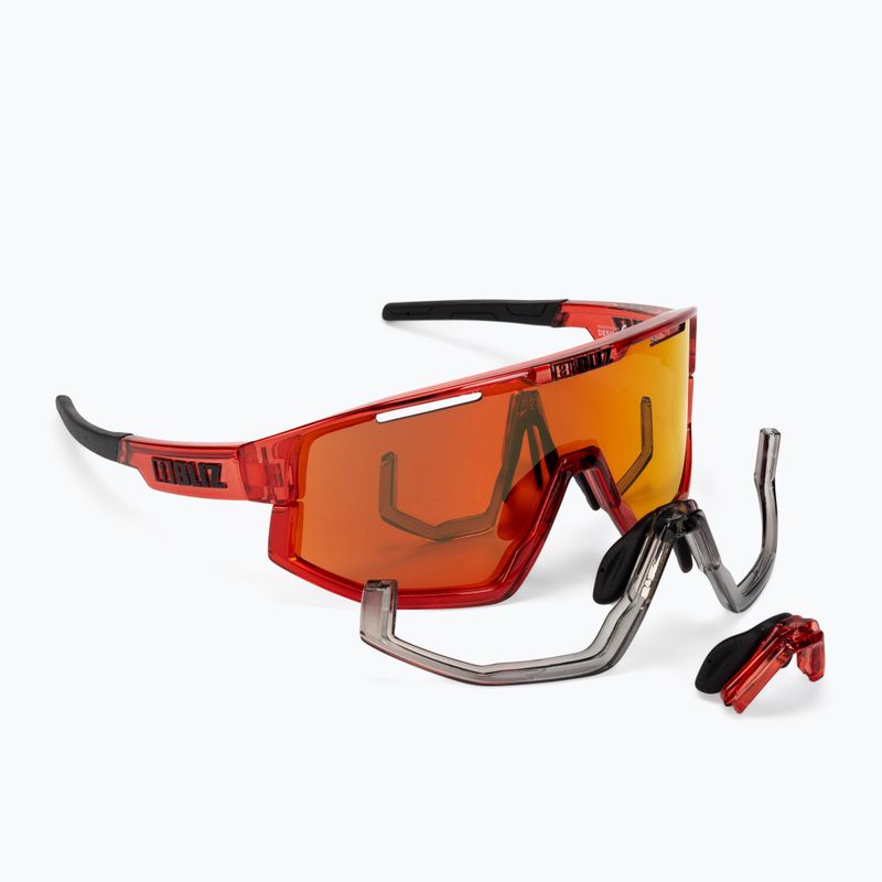 Bliz Fusion S3 transparent rot / braun rot multi 52305-44 Fahrradbrille