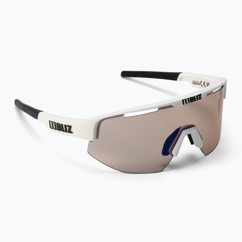 Bliz Matrix Nano Optics Photochromic S1-S3 matt weiß / braun blau multi 52304-03P Fahrradbrille