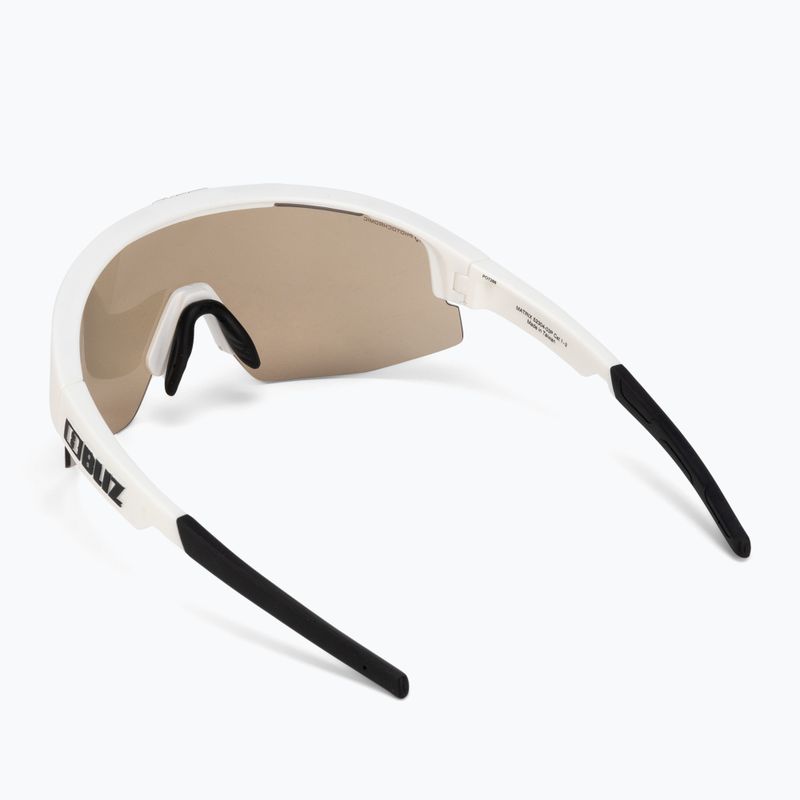 Bliz Matrix Nano Optics Photochromic S1-S3 matt weiß / braun blau multi 52304-03P Fahrradbrille 2