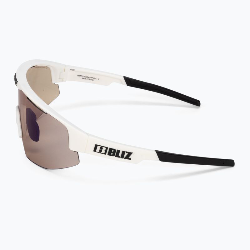 Bliz Matrix Nano Optics Photochromic S1-S3 matt weiß / braun blau multi 52304-03P Fahrradbrille 4