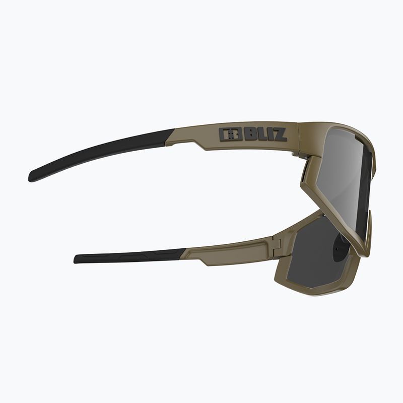 Sonnenbrille Bliz Vision matt camo green/smoke/silver mirror 3