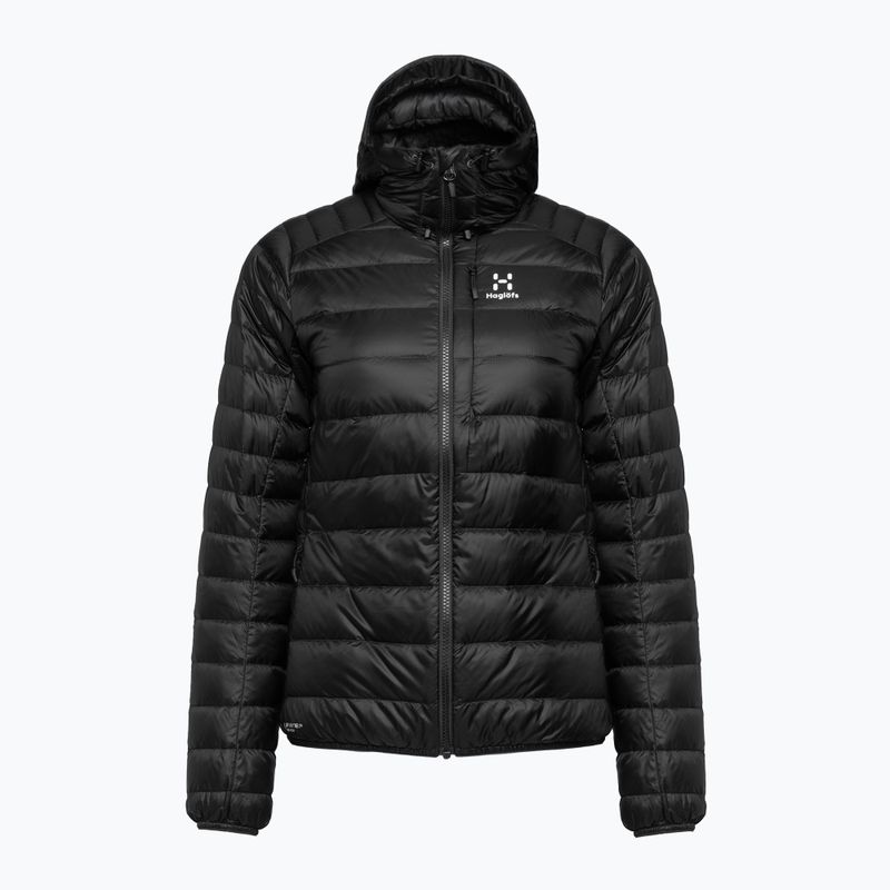 Damen Daunenjacke Haglöfs Roc Down Hood schwarz 604683