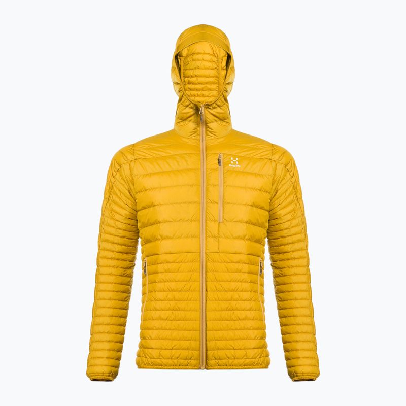 Herren Daunenjacke Haglöfs Micro Nordic Down Hood gelb 605047 4