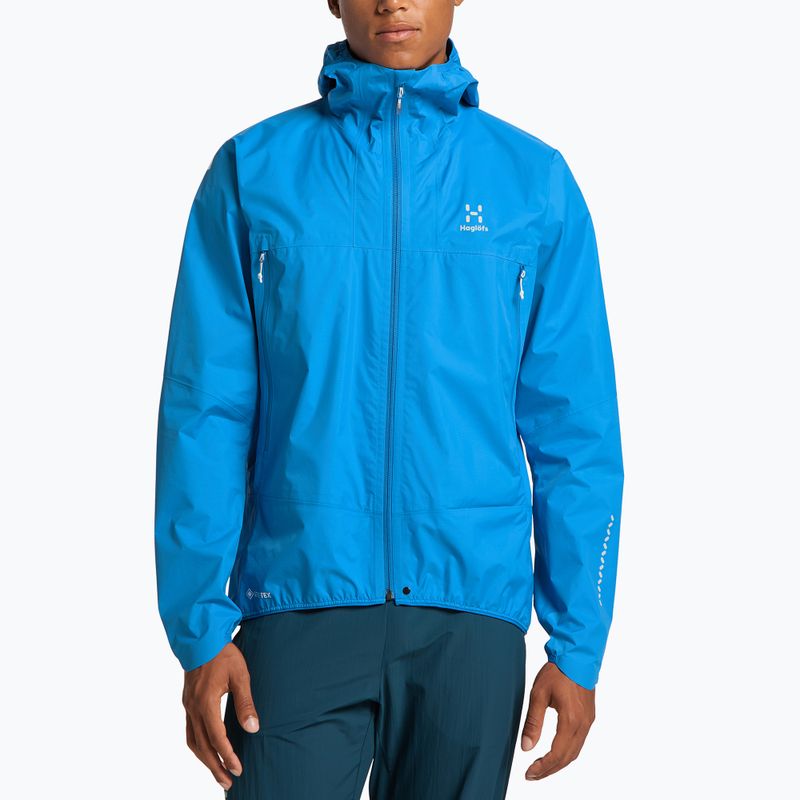 Herren Haglöfs L.I.M GTX Regenjacke blau 605232
