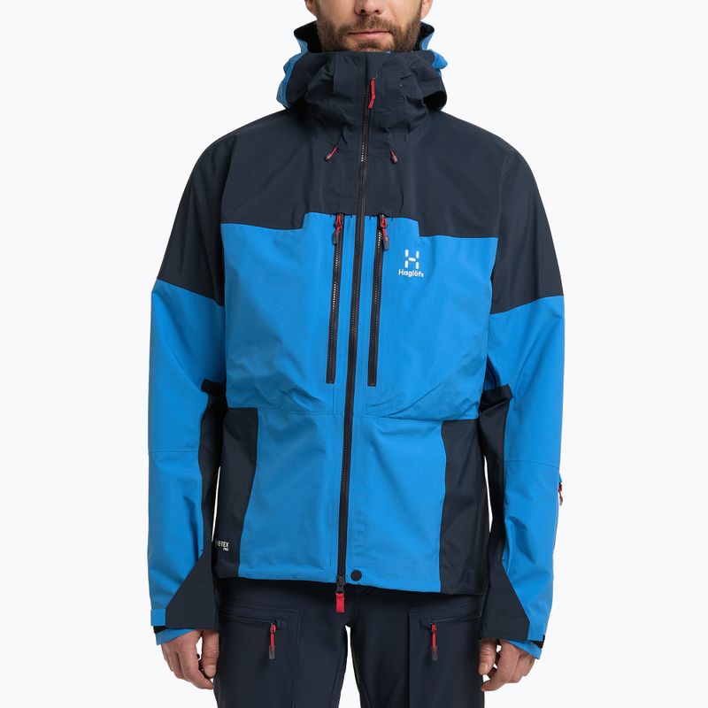 Herren Haglöfs Spitz GTX PRO Regenjacke blau 605390