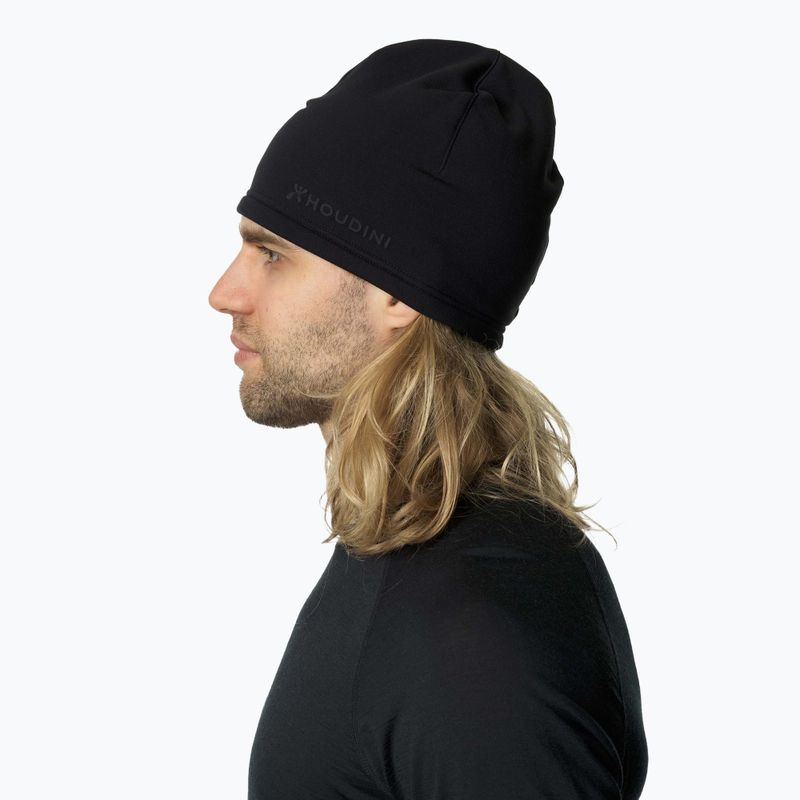 Houdini Power Top Hat Wintermütze echt schwarz