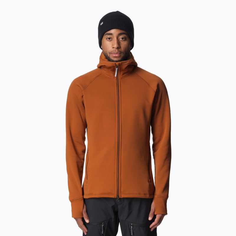 Herren Houdini Power Sweatshirt zimtbraun
