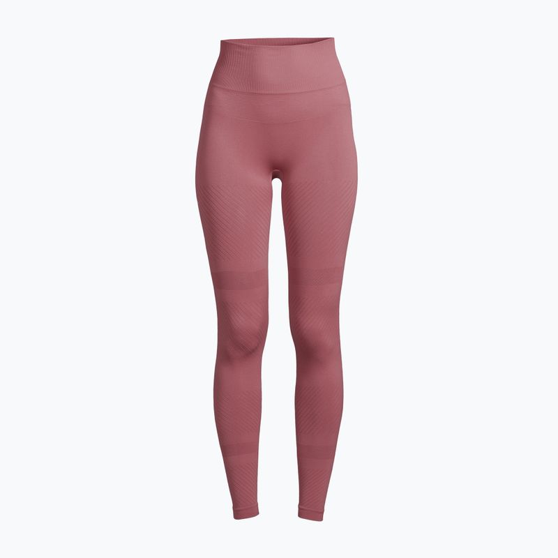 Damen-Workout-Leggings Casall Essential Block Nahtlos Hohe Taille rosa 21514 5