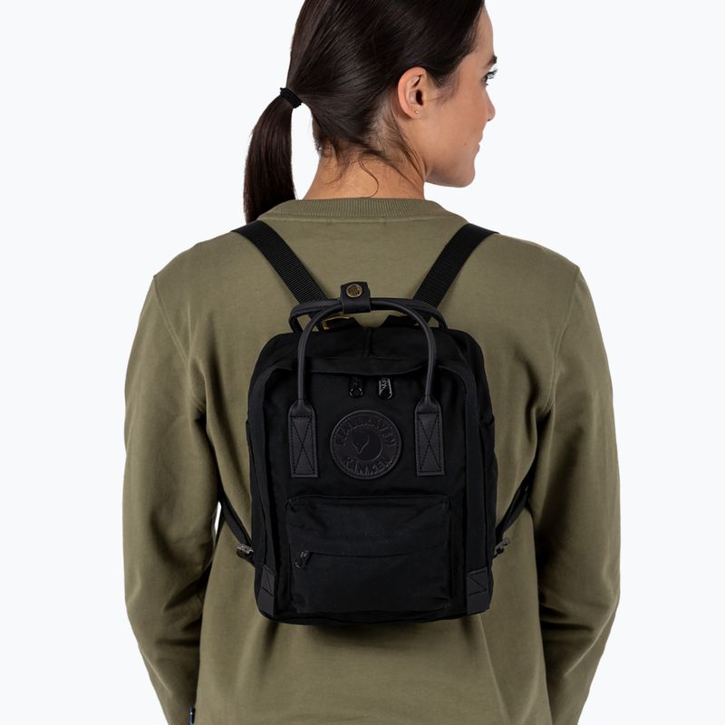 Rucksack Fjällräven Kånken No. 2 Black Mini 7 l back 2