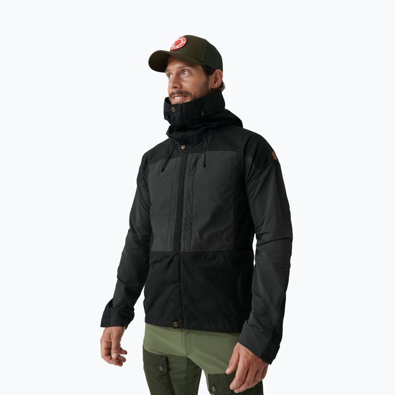 Herren Fjällräven Keb Windjacke schwarz F87211