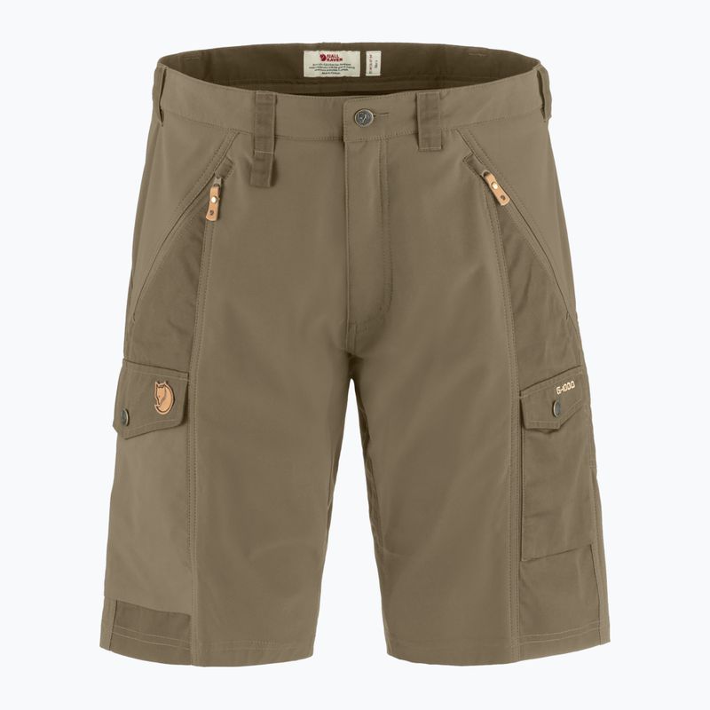 Herren-Trekking-Shorts Fjällräven Abisko light olive