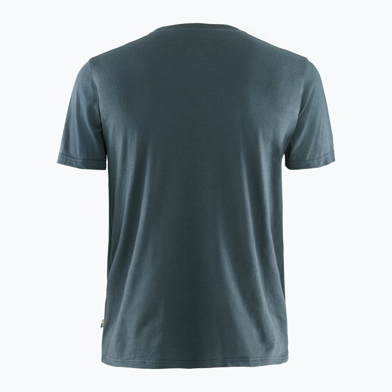 Herren-Trekking-T-Shirt Fjällräven Logo navy blau F87310 2