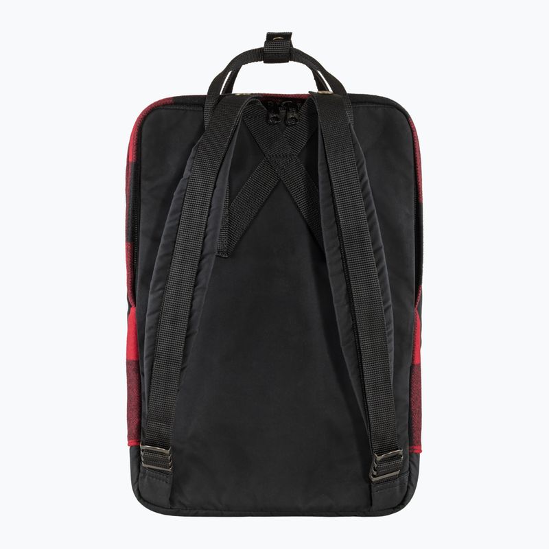 Fjällräven Kanken Re-Wool Laptop-Rucksack 15" rot/schwarz 2