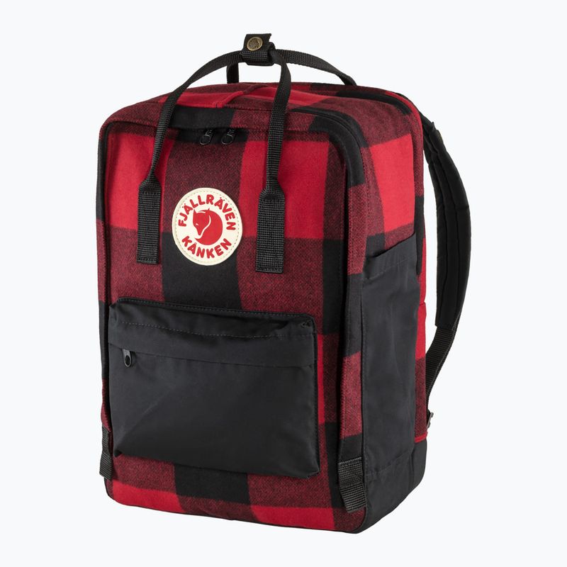 Fjällräven Kanken Re-Wool Laptop-Rucksack 15" rot/schwarz 3