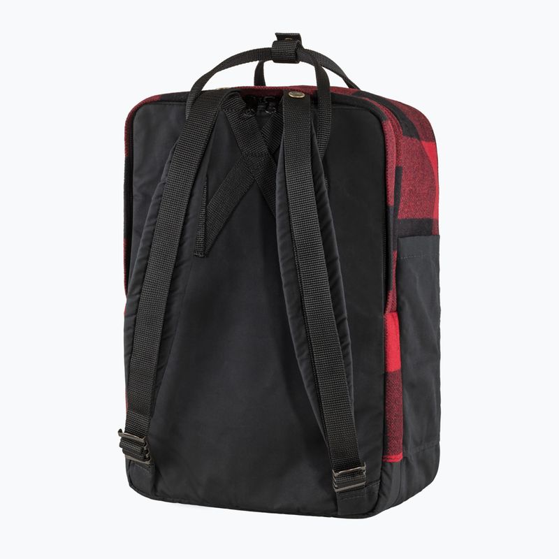 Fjällräven Kanken Re-Wool Laptop-Rucksack 15" rot/schwarz 4