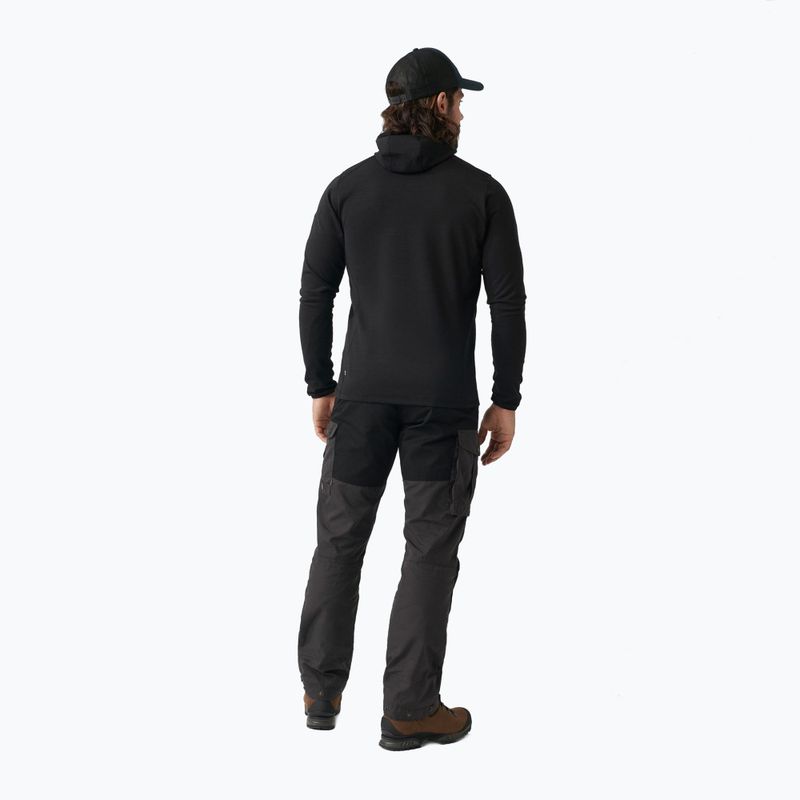 Herren-Trekking-Sweatshirt Fjällräven Keb Fleece Hoodie schwarz F81878 2