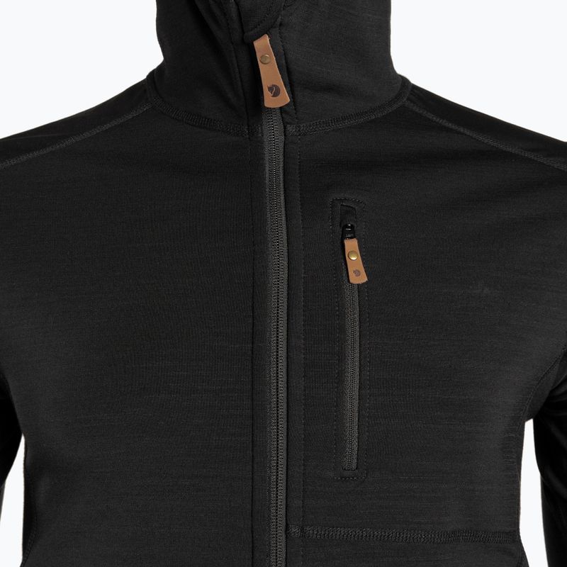 Herren-Trekking-Sweatshirt Fjällräven Keb Fleece Hoodie schwarz F81878 3