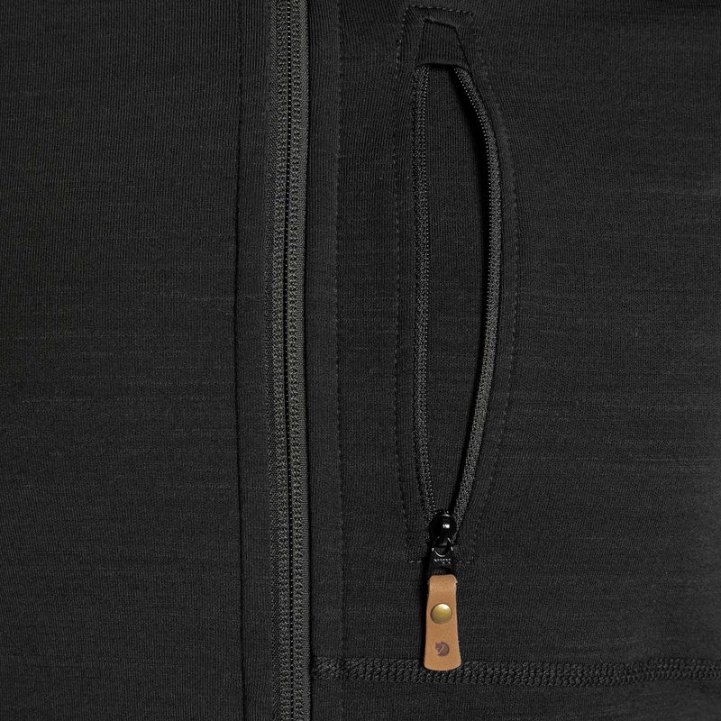 Herren-Trekking-Sweatshirt Fjällräven Keb Fleece Hoodie schwarz F81878 4