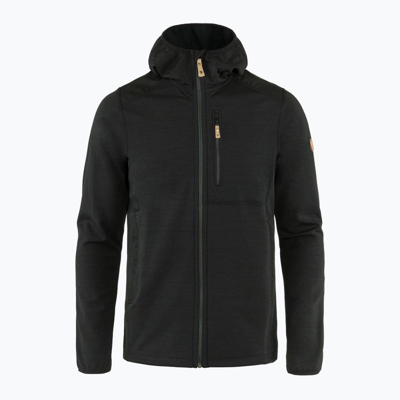 Herren-Trekking-Sweatshirt Fjällräven Keb Fleece Hoodie schwarz F81878 7