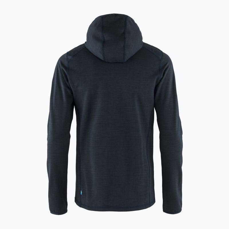 Herren-Trekking-Sweatshirt Fjällräven Keb Fleece Hoodie navy blau F81878 2