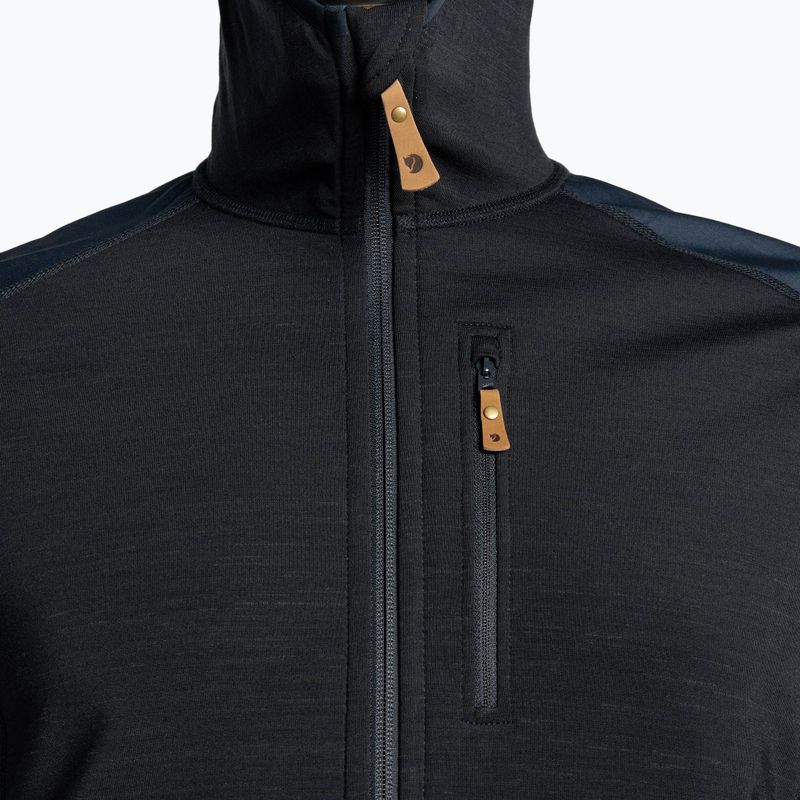 Herren-Trekking-Sweatshirt Fjällräven Keb Fleece Hoodie navy blau F81878 3