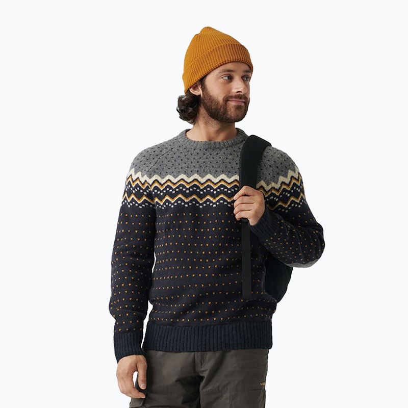 Men's Fjällräven Övik Strickpullover dunkelblau