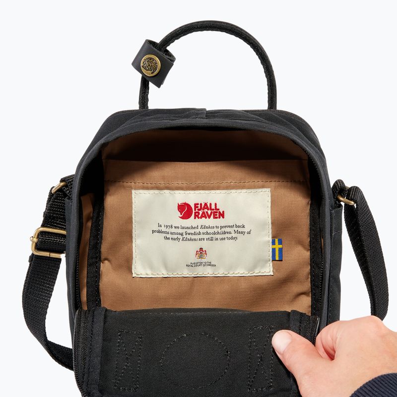 Bauchtasche Fjällräven Kånken No. 2 Black Sling 2,5 l black 11