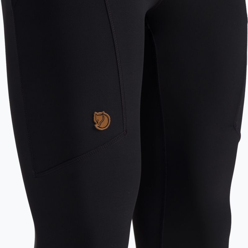 Damen-Trekking-Leggings Fjällräven Abisko Tights schwarz F84773 4