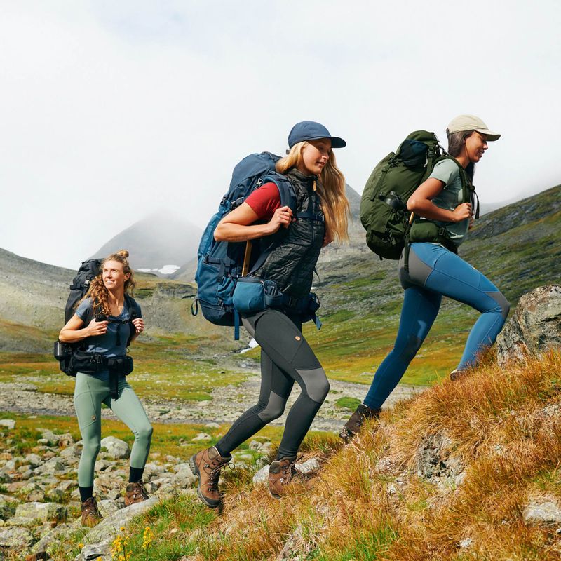 Damen-Trekking-Leggings Fjällräven Abisko Tights schwarz F84773 8