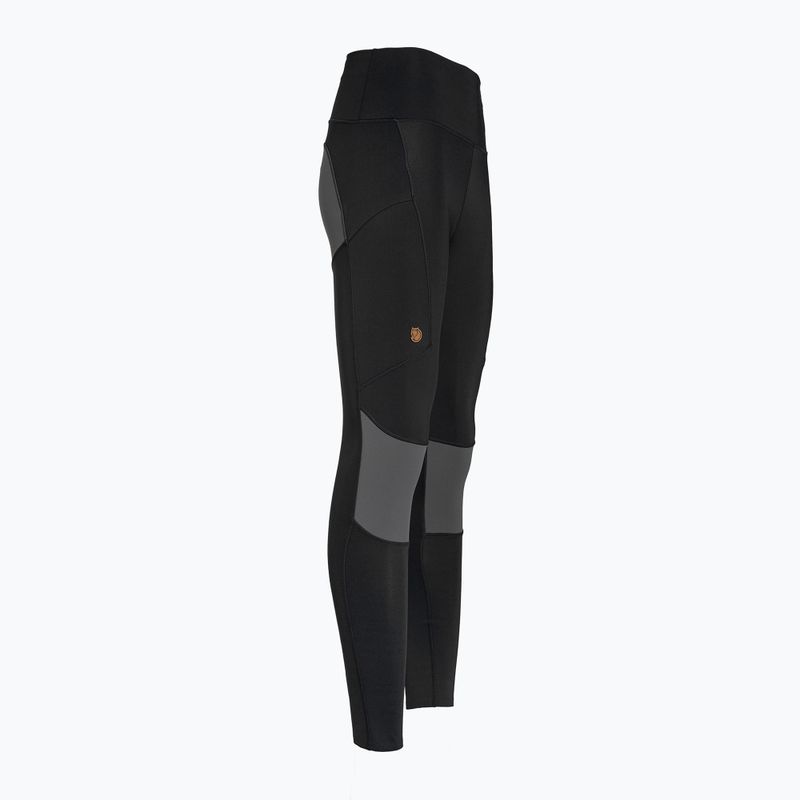 Damen-Trekking-Leggings Fjällräven Abisko Trekking Tights Pro schwarz F84771 3