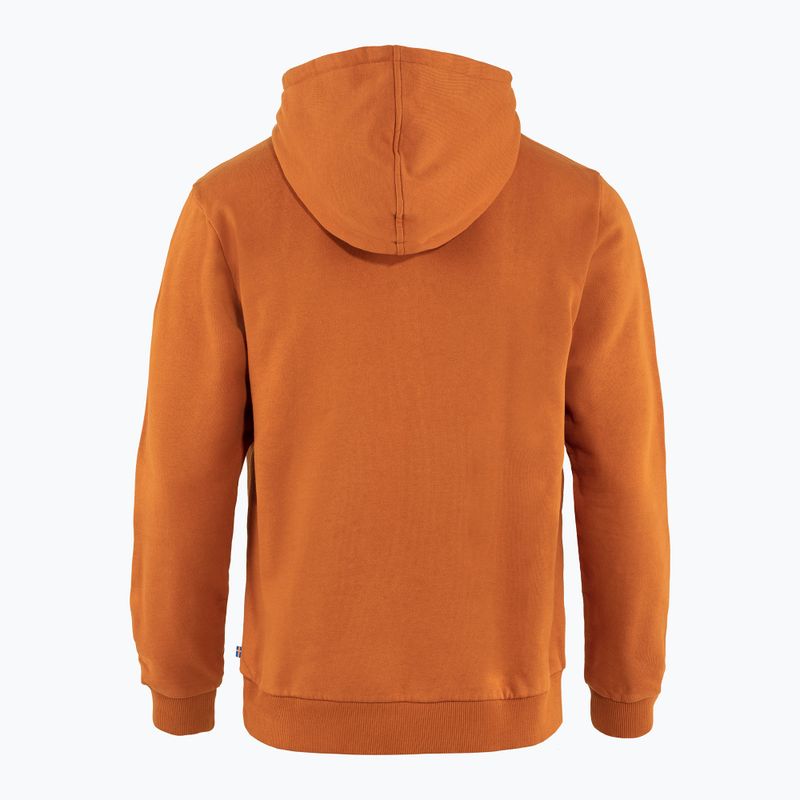 Herren-Trekking-Sweatshirt Fjällräven Logo Hoodie braun F84144 2