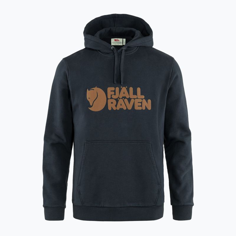 Herren Fjällräven Logo Hoodie navy blau F84144 6