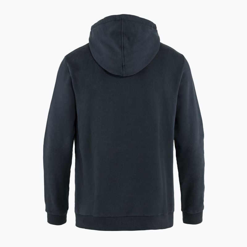 Herren Fjällräven Logo Hoodie navy blau F84144 7