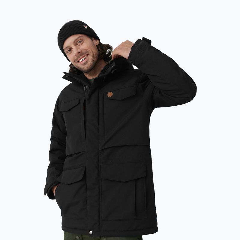 Herren Fjällräven Nuuk Parka Daunenjacke schwarz F86668