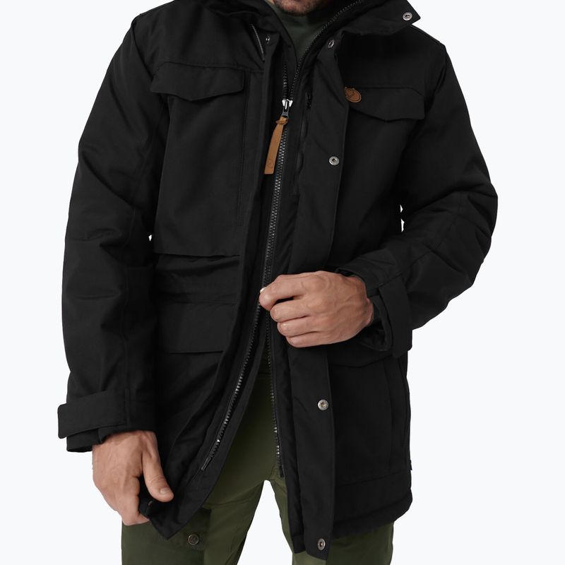 Herren Fjällräven Nuuk Parka Daunenjacke schwarz F86668 4