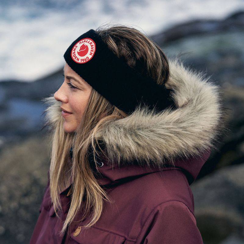Fjällräven Stirnband 1960 Logo schwarz