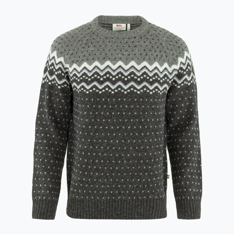 Men's Fjällräven Övik Strickpullover dunkelgrau/grau