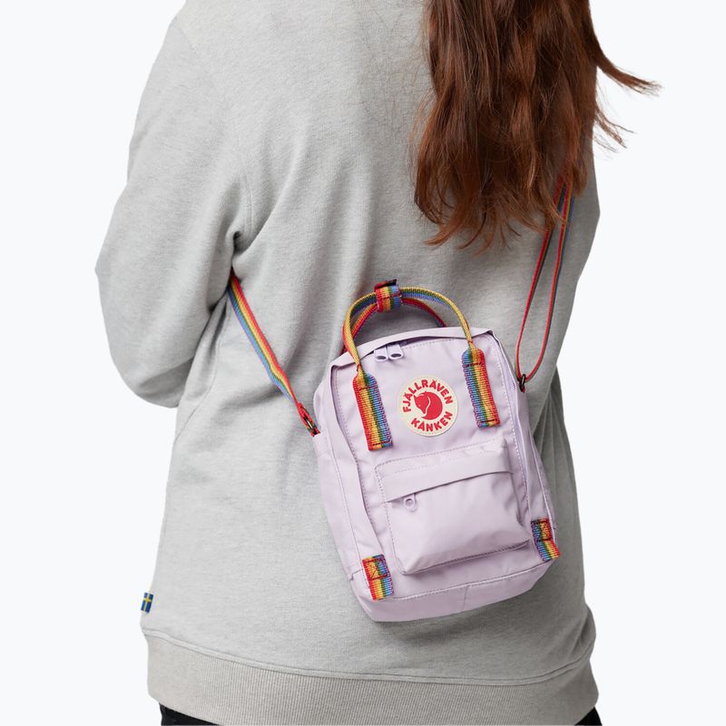 Fjällräven Kanken Rainbow Sling 2,5 l pastell lavendel/regenbogen 6