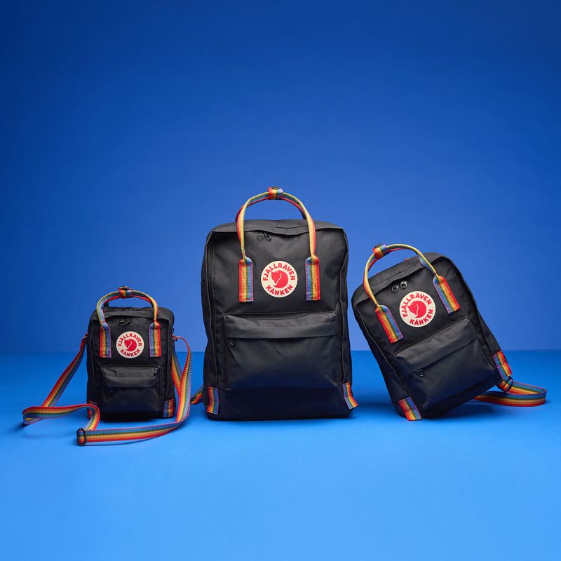 Fjällräven Kanken Rainbow Sling 2.5 l schwarz/Regenbogenmuster 8