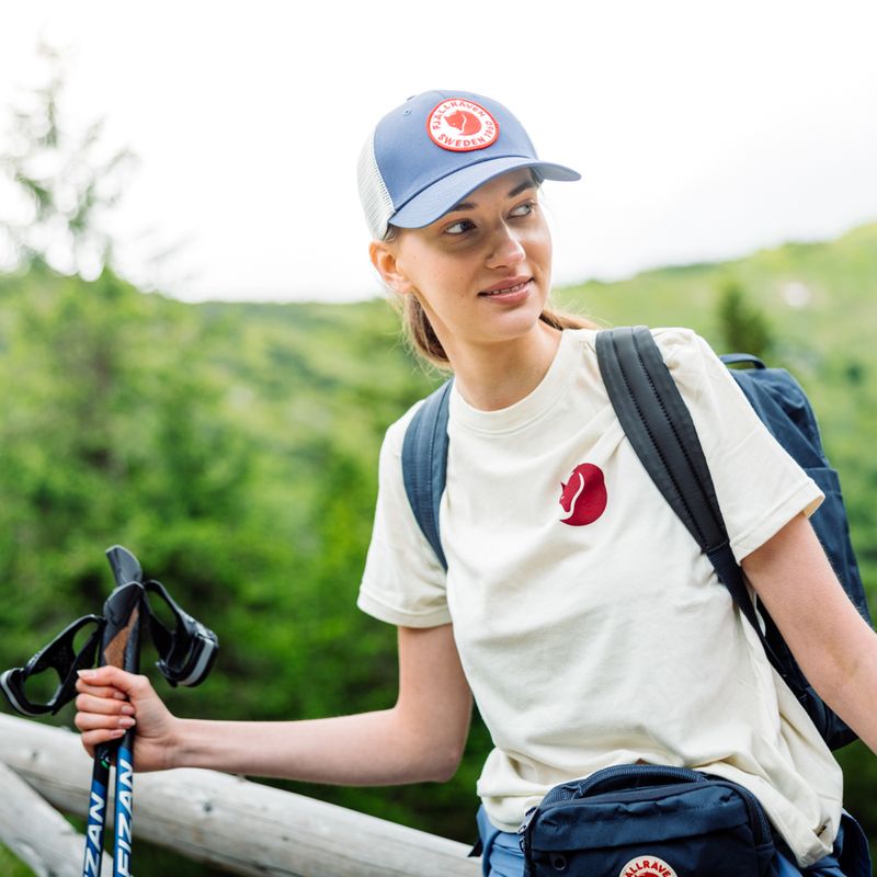 Damen-Trekking-T-Shirt Fjällräven Fox Boxy Logo weiß F87153 3