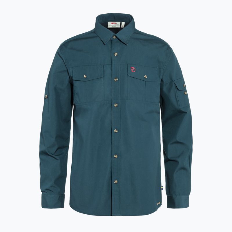 Herren Fjällräven Singi Trekking Shirt bergblau