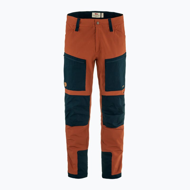 Trekkinghose Herren Fjällräven Keb Agile autumn leaf/ dark navy