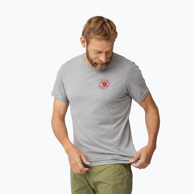 Herren Fjällräven 1960 Logo-T-Shirt grau/melange