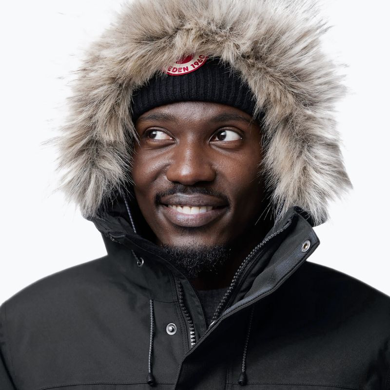 Herren Winterjacke Fjällräven Nuuk Lite Parka 550 schwarz 3