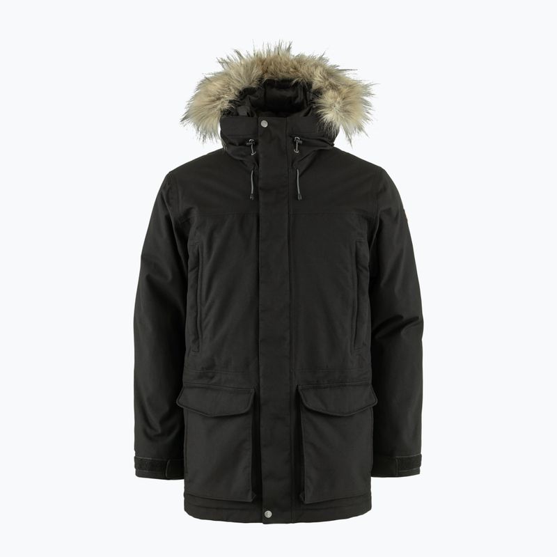 Herren Winterjacke Fjällräven Nuuk Lite Parka 550 schwarz 6