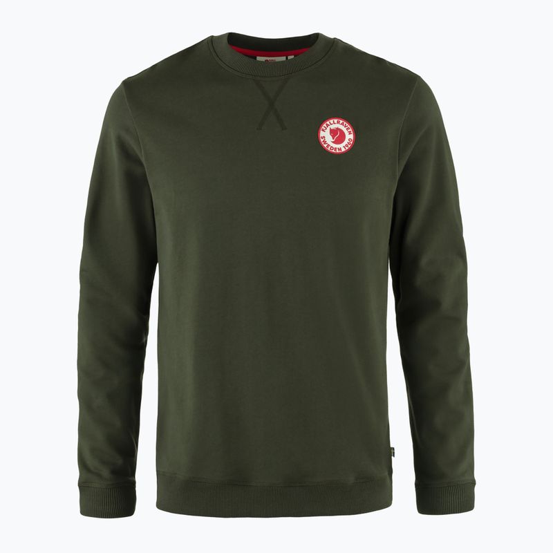 Herren Fjällräven 1960 Logo Badge Pullover deep forest